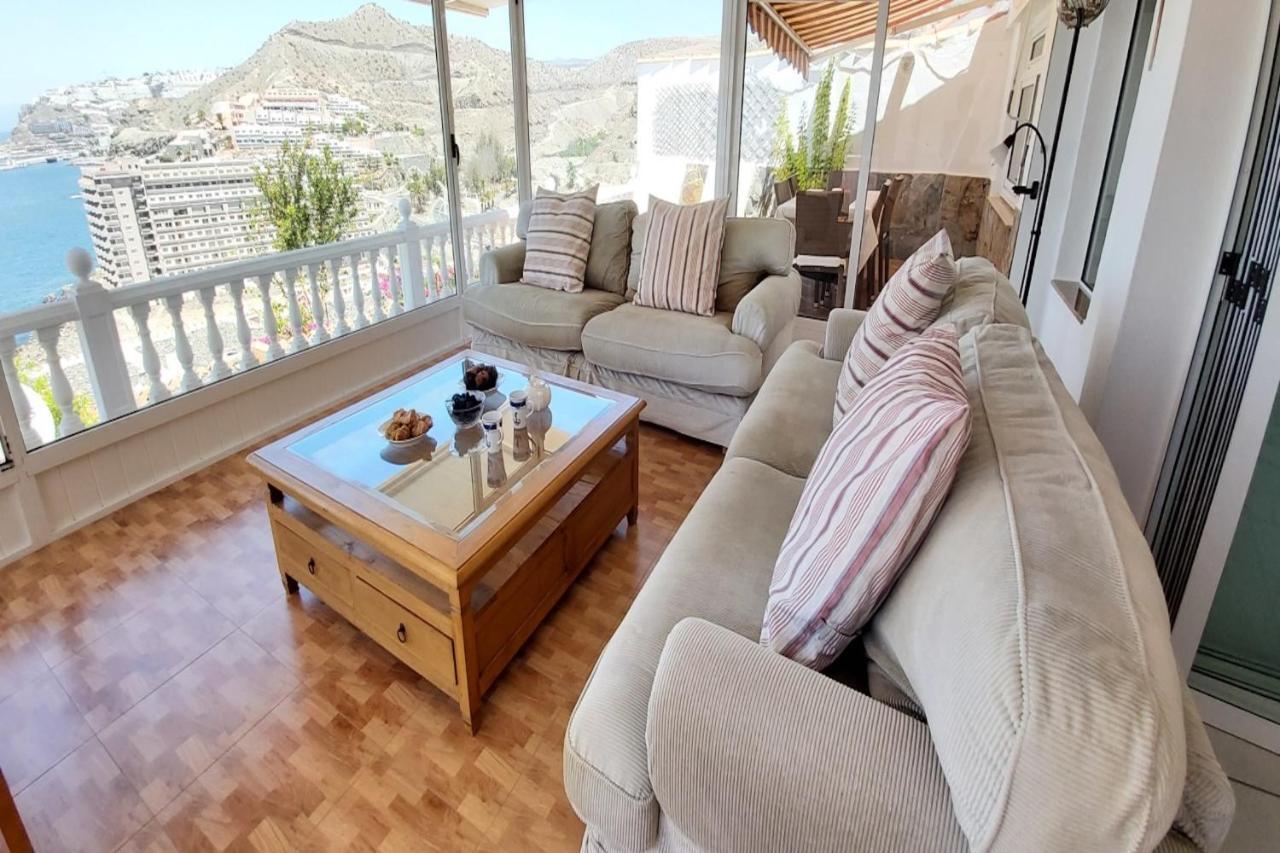 Sunset Balcony With Ocean Views Villa Mogan Luaran gambar