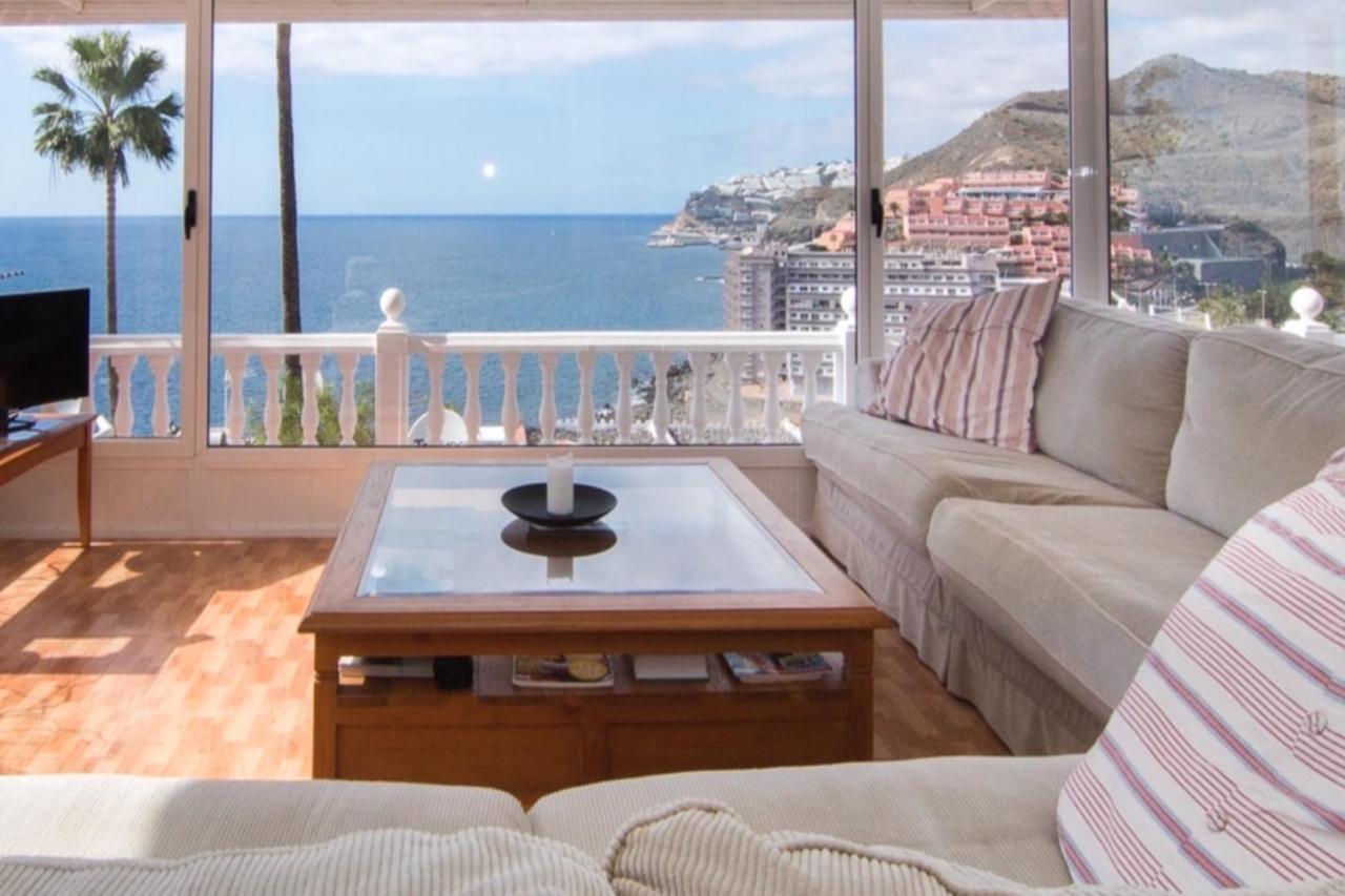 Sunset Balcony With Ocean Views Villa Mogan Luaran gambar