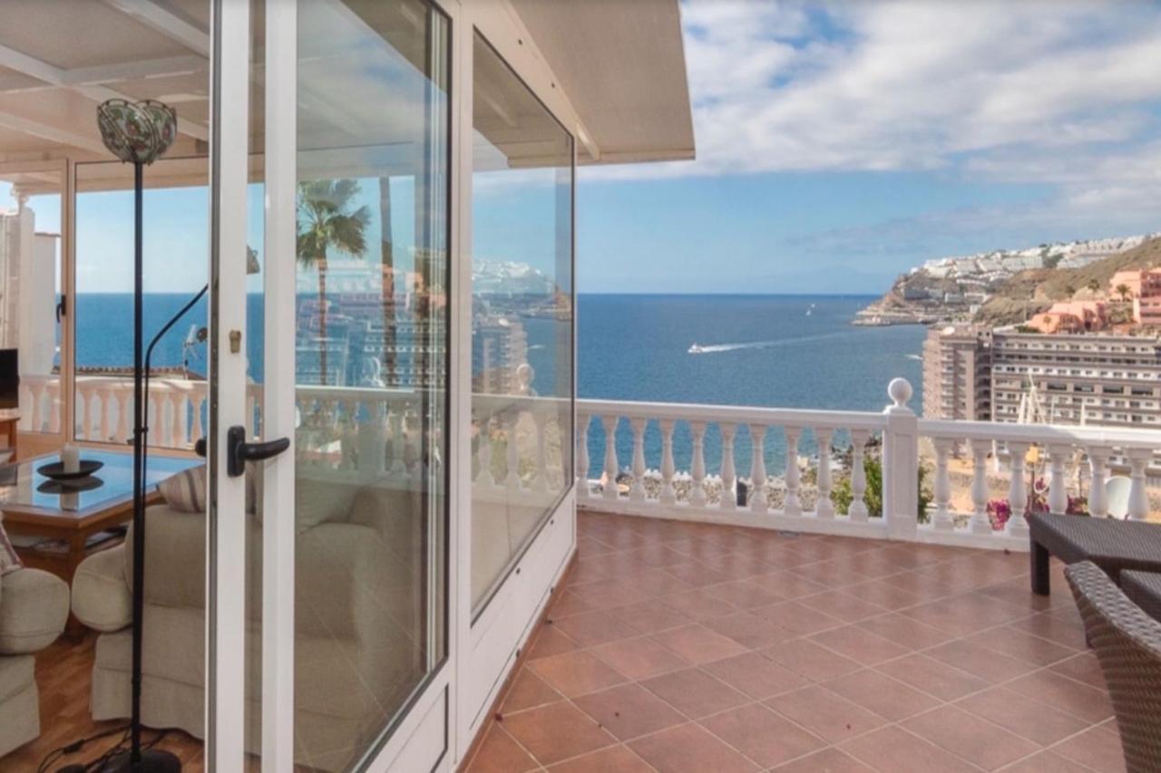 Sunset Balcony With Ocean Views Villa Mogan Luaran gambar